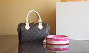 Louis Vuitton 20 hot pink strap speedy - 1