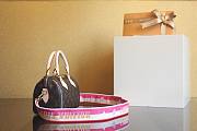 Louis Vuitton 20 hot pink strap speedy - 4