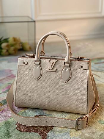 Louis Vuitton Grenelle tote white epi pm bag