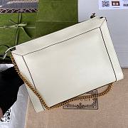 GUCCI Small GG Dahlia White Shoulder Bag - 5