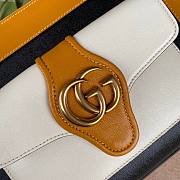 GUCCI Small GG Dahlia White Yellow Shoulder Bag - 3