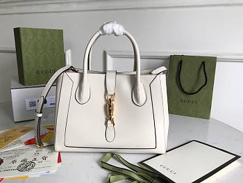 Gucci Jackie 1961 Medium Tote White Bag