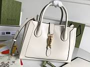 Gucci Jackie 1961 Medium Tote White Bag - 5