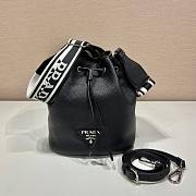 Prada black leather bucket bag - 1