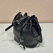 Prada black leather bucket bag - 6