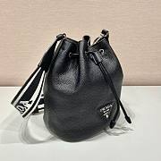 Prada black leather bucket bag - 5