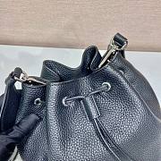 Prada black leather bucket bag - 2