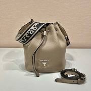 Prada beige leather bucket bag - 1