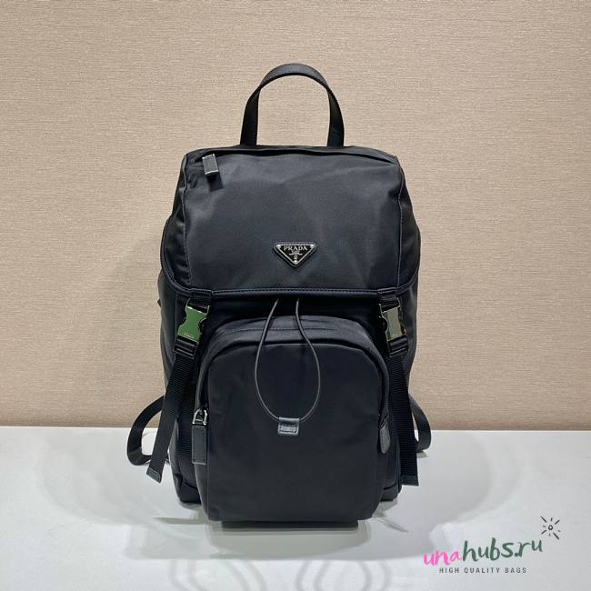 PRADA Nylon and Saffiano Leather Backpack - 1