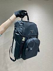 PRADA Nylon and Saffiano Leather Backpack - 3