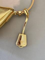 Prada Saffiano Gold Leather Mini Shoulder Bag - 3