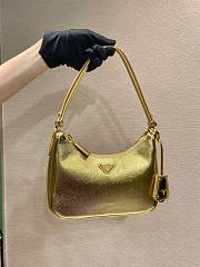 Prada Saffiano Gold Leather Mini Shoulder Bag - 2