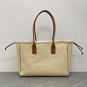 Celine Cabas Drawstring triomphe beige smooth calfskin bag - 3