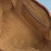 Celine Cabas Drawstring triomphe brown smooth calfskin bag - 5