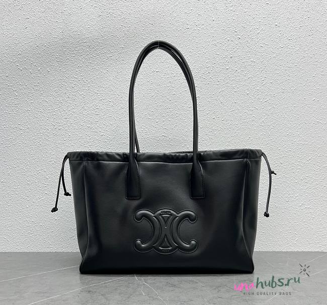 Celine Cabas Drawstring triomphe smooth calfskin bag  - 1