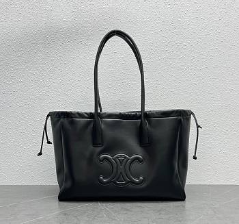 Celine Cabas Drawstring triomphe smooth calfskin bag 