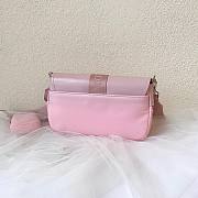 Prada Women Pocket Nylon Pink Leather Bag - 6