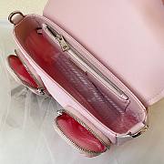 Prada Women Pocket Nylon Pink Leather Bag - 4