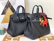 Hermes Birkin Black Epsom Leather 35cm (Silver/ Gold Hardware) Bag - 1