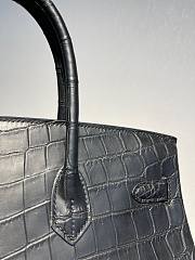 Hermes Crocodile Birkin Black Leather 35cm - 2