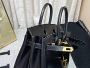 Hermes Birkin Black Box Leather Gold Hardware 25cm/ 30cm/ 35cm Bag - 2