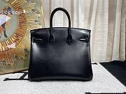 Hermes Birkin Black Box Leather Gold Hardware 25cm/ 30cm/ 35cm Bag - 3