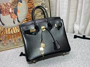 Hermes Birkin Black Box Leather Gold Hardware 25cm/ 30cm/ 35cm Bag - 4