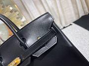 Hermes Birkin Black Box Leather Gold Hardware 25cm/ 30cm/ 35cm Bag - 6