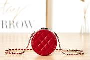 Chanel Red Chain Clutch - 5