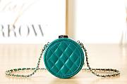 Chanel Blue Chain Clutch - 4