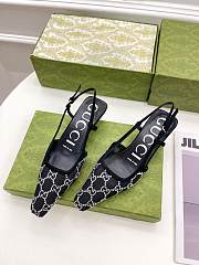 Gucci black GG 4cm heels - 1