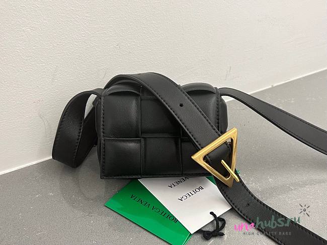 Bottega Veneta Candy Padded Cassette Black Leather Bag - 1