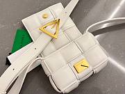 Bottega Veneta Candy Padded Cassette White Leather Bag - 2