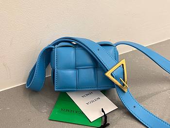 Bottega Veneta Candy Padded Cassette Blue Leather Bag