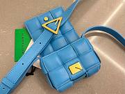 Bottega Veneta Candy Padded Cassette Blue Leather Bag - 4