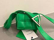 Bottega Veneta Candy Padded Cassette Green Leather Bag - 1