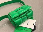 Bottega Veneta Candy Padded Cassette Green Leather Bag - 4