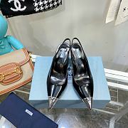 Prada black slingback 70mm heels - 6