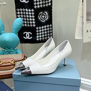 Prada white slingback 70mm heels - 4