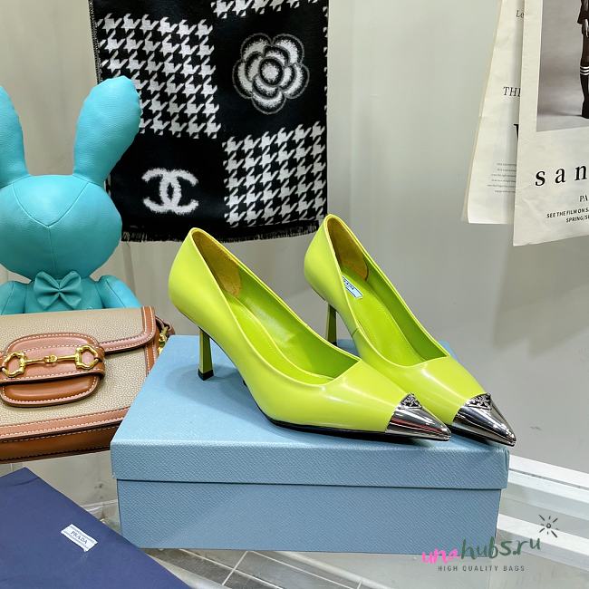 Prada neon slingback 70mm heels - 1