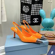 Prada orange slingback 70mm heels - 1