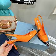 Prada orange slingback 70mm heels - 4