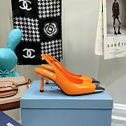 Prada orange slingback 70mm heels - 6