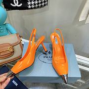 Prada orange slingback 70mm heels - 5