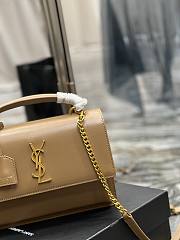 YSL Sunset in Dark Beige 22cm Bag - 5