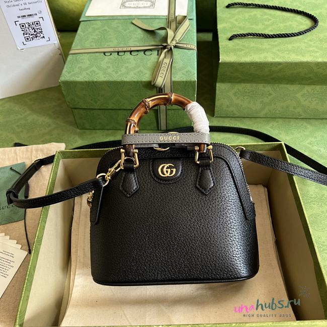 Gucci Diana black mini tote bag - 1