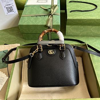 Gucci Diana black mini tote bag