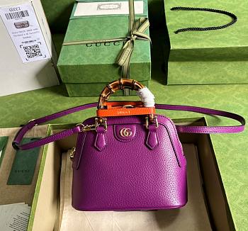 Gucci Diana purple mini tote bag