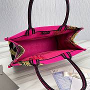 Dior Medium Pink Multicolor Toile De JouyEmbroidery Book Tote - 6