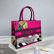 Dior Medium Pink Multicolor Toile De JouyEmbroidery Book Tote - 5